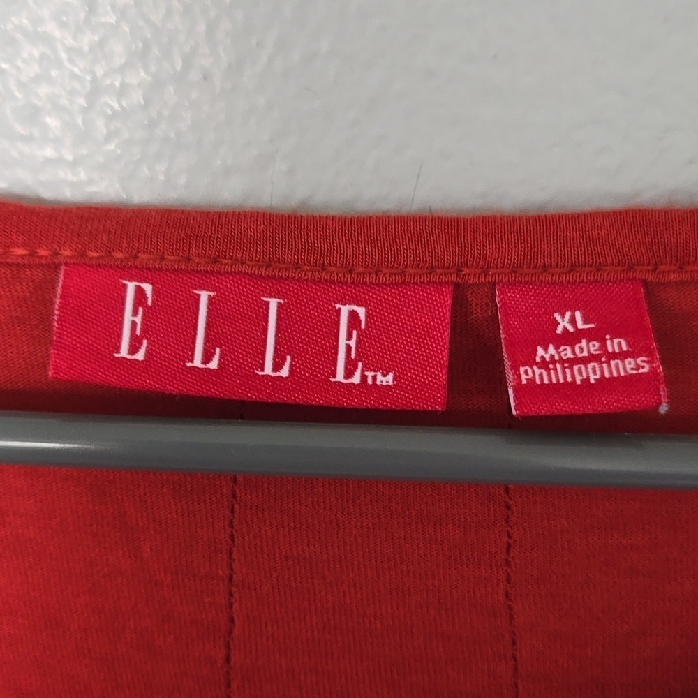 Elle | Rust Long Sleeve Top Size XL - Picture 8 of 10